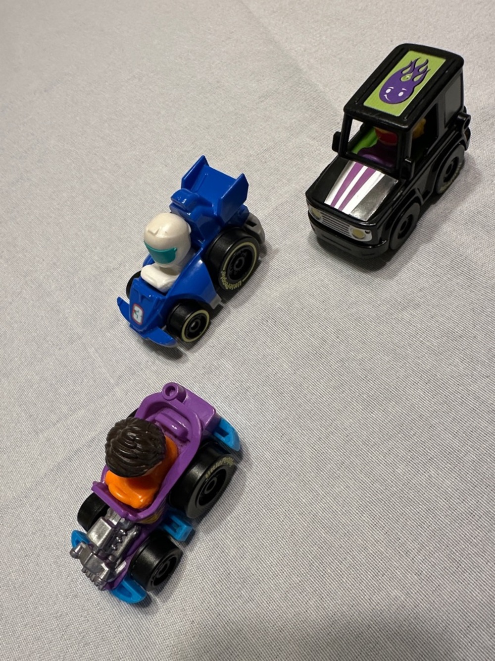 Fisher-Price Little People Wheelies Race Cars, Set of 3, 2019